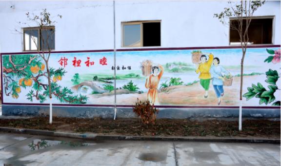 金沙乡镇文化墙 乡风文明焕发新活力