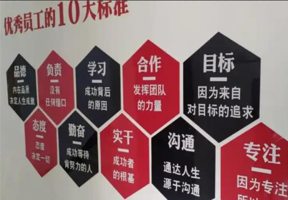 金沙公司文化墙的作用